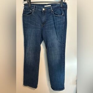 Levi's Women's Straight Leg Jeans in Deep Blue